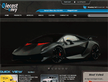 Tablet Screenshot of diecastenvy.com